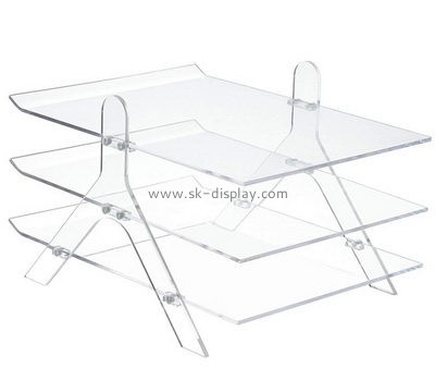 Lucite supplier customize acrylic horizontal file holder BD-1049