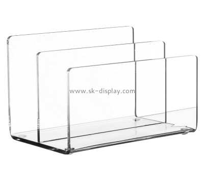 Plexiglass supplier customize acrylic note book sorter holder BD-1047