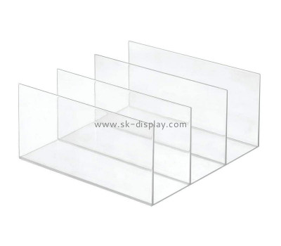 Lucite supplier customize desktop acrylic divided notebook organizer BD-1056