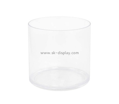 Acrylic manufacturer customize plexiglass round box DBS-1157