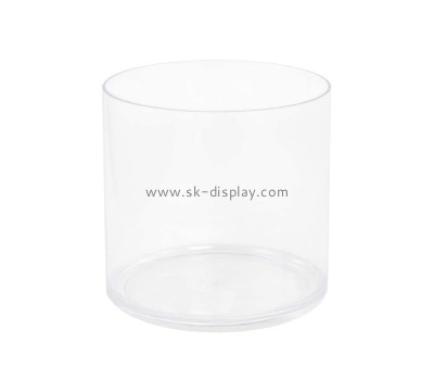 Acrylic manufacturer customize plexiglass round box DBS-1157