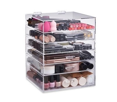 Perspex factory customize acrylic makeup drawer organizer DBS-1172