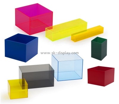 Plexiglass supplier customize colorful acrylic boxes DBS-1201