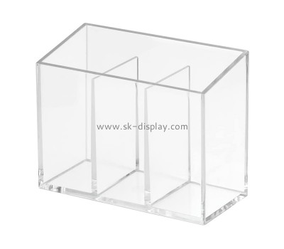 Acrylic manufacturer customize plexiglass brush holder box DBS-1205