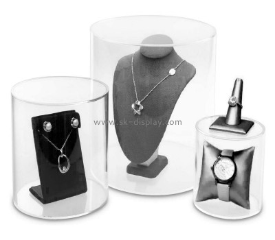 Acrylic supplier customize lucite jewelry display case DBS-1206