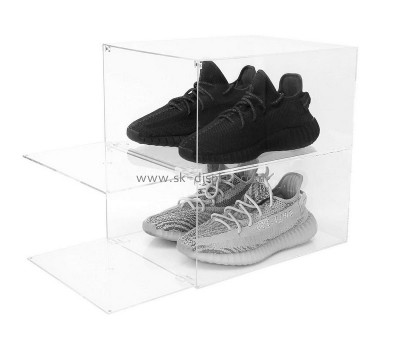 Acrylic supplier customize plexiglass shoe display case DBS-1207