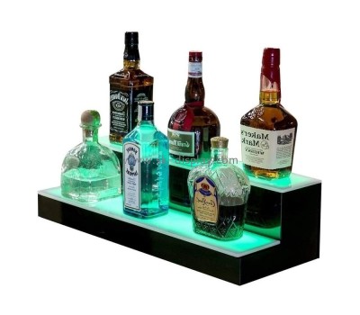 Acrylic factory custom plexiglass liquor bottle shelf stand KLD-027