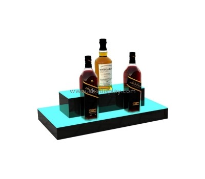 Acrylic manufacturer custom light-emitting beverage display rack remote control APP color double-layer wine rack KLD-037