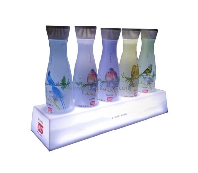 Custom acrylic luminous wine bottle display stand KLD-044