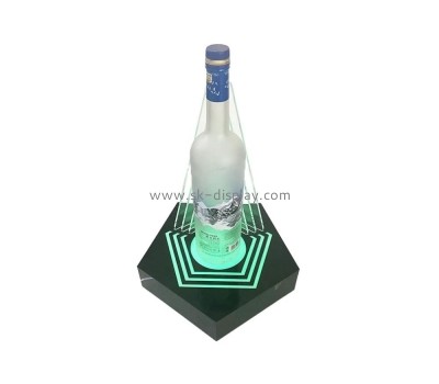 Custom acrylic luminous booth liquor bottle display rack KLD-058