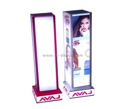 Custom acrylic vertical rotating advertising light box KLD-067