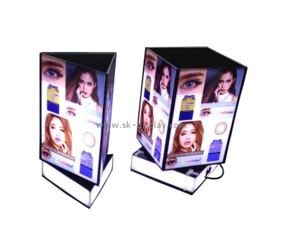 Custom plexiglass LED rotating advertising light box KLD-070