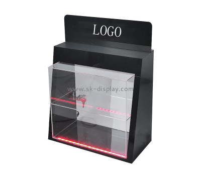 Custom lighted corner curio cabinet LDD-016