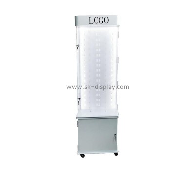 Custom acrylic tall lighted curio cabinet LDD-039