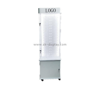 Custom acrylic tall lighted curio cabinet LDD-039