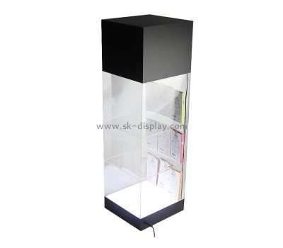 Custom plexiglass small lighted curio cabinet LDD-044