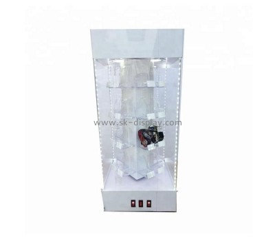 Custom white display cabinet with lights LDD-050