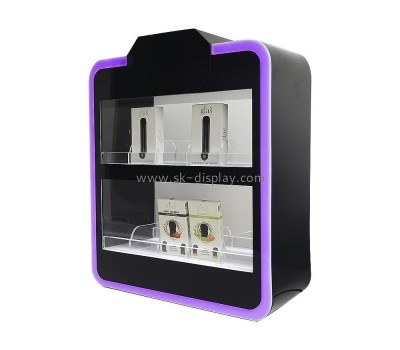 Acrylic manufacturer custom small lighted curio cabinet LDD-058