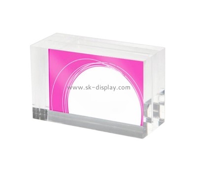 Acrylic supplier customized plexiglass UV printing block sign AB-220
