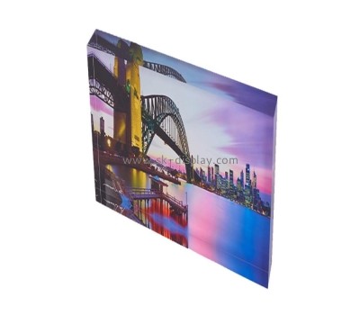Acrylic manufacturer customized UV printing photo block AB-244