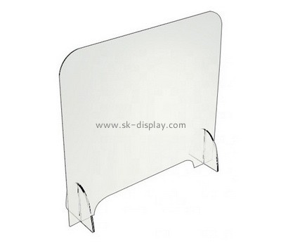 Customized crystal clear acrylic plexiglass barrier for office desk counters and restaurants ASG-015