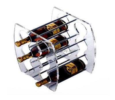 OEM supplier customized acrylic wine bottle rack plexiglass wine holder WD-166