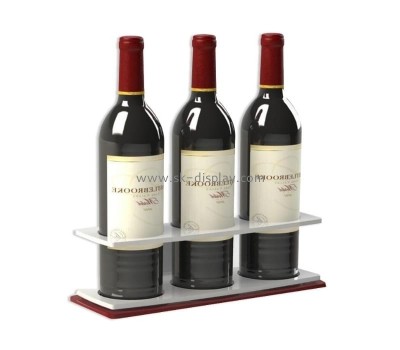 OEM supplier customized acrylic wine bottle display stand plexiglass wine bottle holder WDK-167
