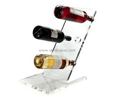 OEM supplier customized acrylic wine storage racks lucite wine shelf WD-177
