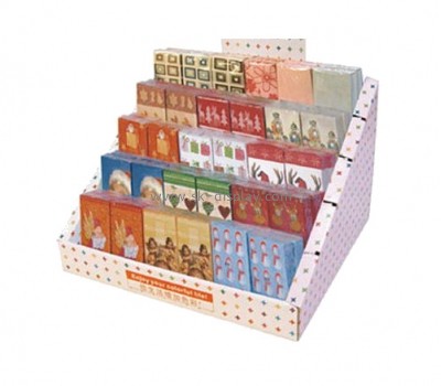 Five layers cardboard display stand for playing cards CDS-015