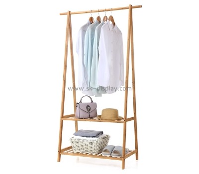 Solid wood clothes display rack GMD-010
