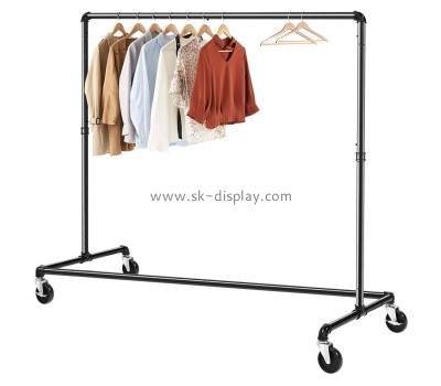 Retail metal garment display rack for shopping mall GMD-013