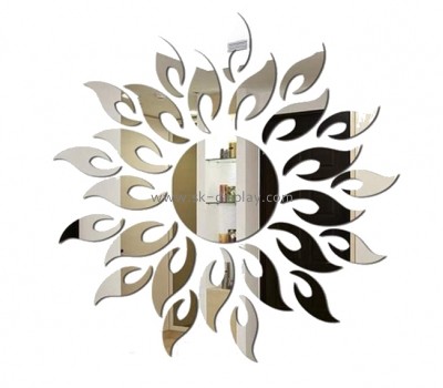 Factory wholesale acrylic wall decorative mirror sun shape wall mirror acrylic sticker MA-041