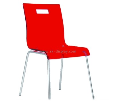 Red acrylic modern ghost chair for bar AFS-038