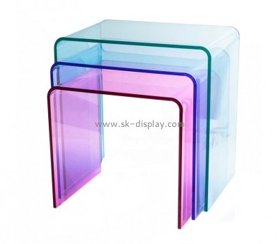 OEM supplier customized color acrylic coffee table side table AFS-055
