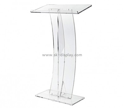 OEM supplier customized acrylic news conference church rostrum plexiglass furniture AFS-060