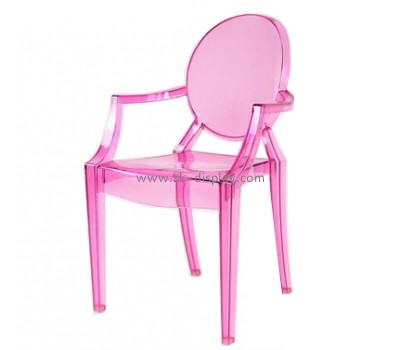 Factory wholesale acrylic plastic chair ghost chair pink acrylic chair AFS-090
