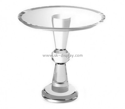 Customized clear acrylic round dining table chinese furniture dinning table set AFS-095