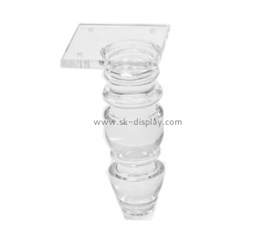 Customized clear acrylic table legs cheap chinese furniture  table leg AFS-094
