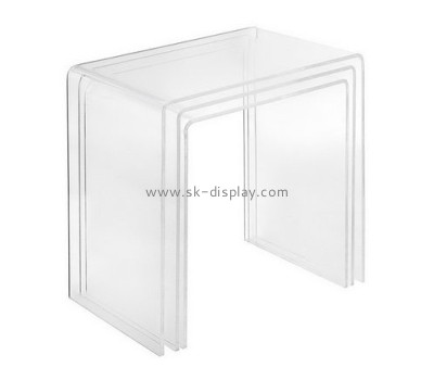 Hot sale acrylic dining furniture acrylic console table office furniture table designs AFS-099