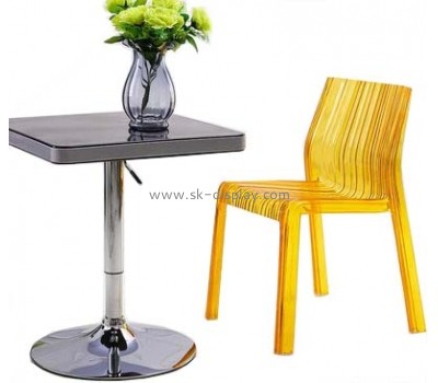 Hot selling acrylic modern korean furniture chair table plastic square table AFS-104