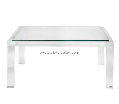 China acrylic manufacturer customized clear acrylic coffee table AFS-201