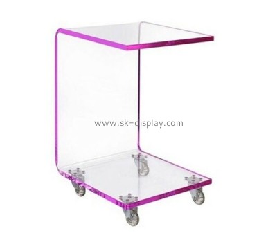 Acrylic manufacturers china customized acrylic side table with storage AFS-295