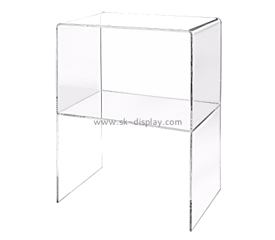 Customize acrylic small side table with storage AFS-459