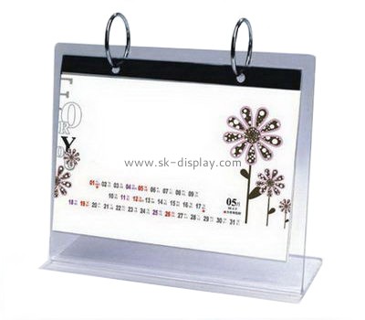 Fashion design acrylic plastic desk calendar holder acrylic calendar holder acrylic holder BD-065