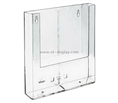 Customized acrylic wall mounted magazine rack BD-082