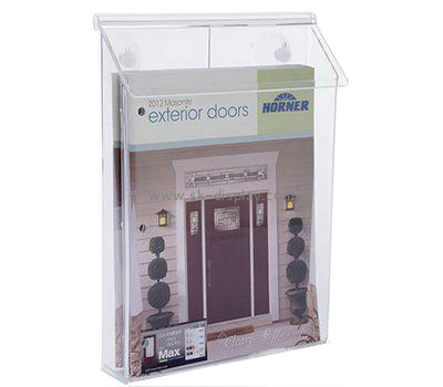 Bespoke transparent acrylic outdoor literature holder BD-412