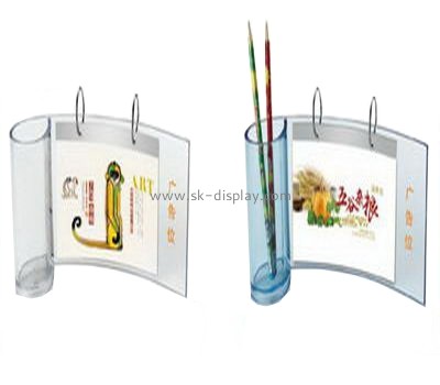 Bespoke transparent acrylic desk calendar with pen holder BD-425