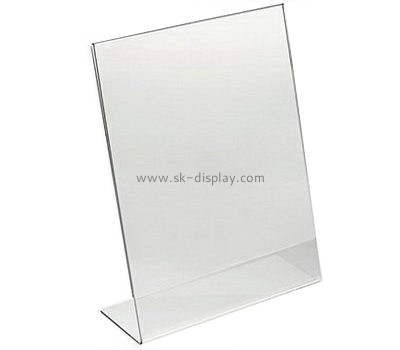Bespoke clear acrylic slanted sign holder 8.5 x 11 BD-445