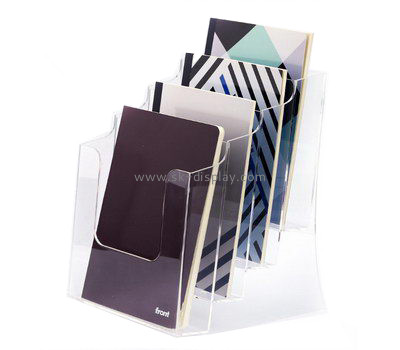 Customize acrylic 4 pocket brochure holder BD-550