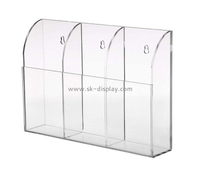 Customize perspex wall hanging brochure holder BD-672